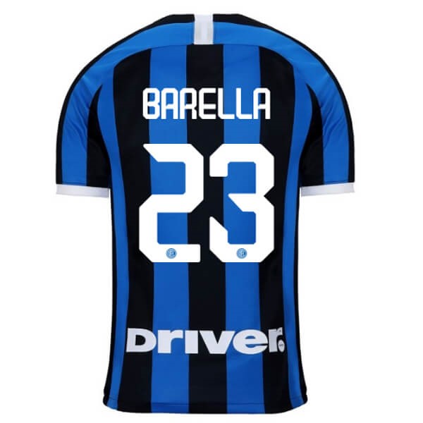 Trikot Inter Milan NO.23 Barella Heim 2019-20 Blau Fussballtrikots Günstig